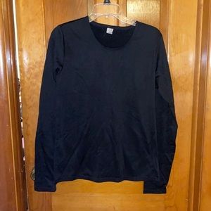 Stretchy long sleeve black shirt